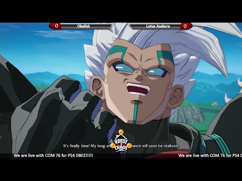 DBFZ | COM 76 | Obelisk vs Lotus Asakura | STOP THAT ACTIVITY AND WATCH THIS RIGHT NOW!!!