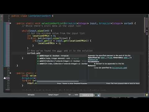 0.5 Data Structures & Algorithms: List-Based Selection Sort