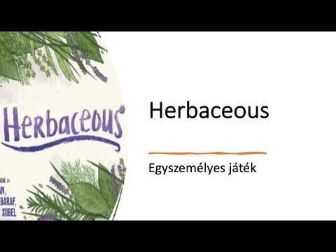 Herbaceous - Egyszemélyes játék - Robert SoloPlay