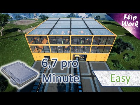 Satisfactory simple verstärkte Eisenplatten Fabrik | Tutorial