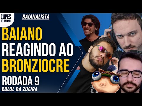 BAIANO REAGINDO AO BRONZIOCRE INSEC COREANO INVERTIDO E TAKESHI DORMINDO AO VIVO - CBLOL DA ZUEIRA