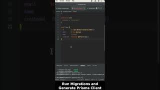 Run Migrations and Generate Prisma Client  #RunMigrations  #GeneratePrisma #PrismaClient