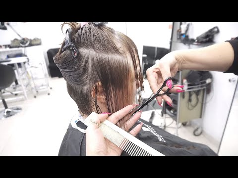ANTI AGE HAIRCUT - SHORT BLONDE BOB WITH LAYERS AND...