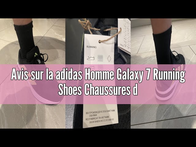 Vídeo relacionado con adidas Hombre Galaxy 7 Running Shoes, Core Black/Cloud White/Carbon, 42 EU