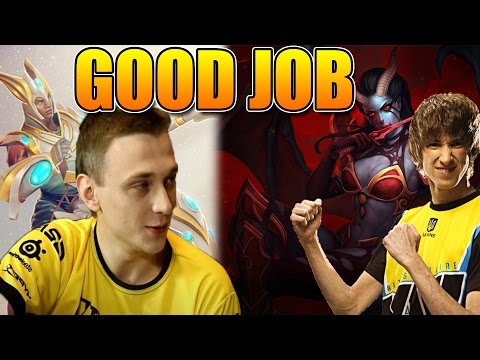 Dendi Dota 2  [Queen Of Pain] vs ALLIANCE - Good Job Artstyle