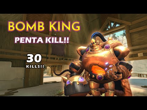 Paladins Onslaught Gameplay | Bomb King | PENTA KILL
