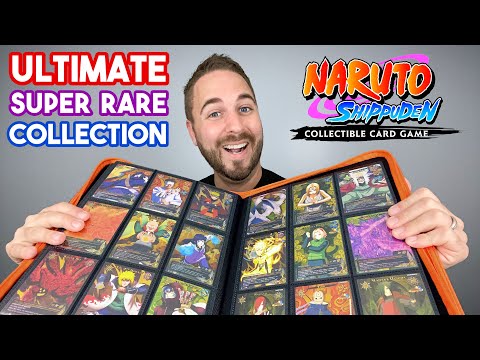 The COMPLETE SUPER RARE 🎴 Naruto CCG Collection Showcase l Statue + Card = 😍