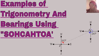 IGCSE Mathematics 0580: Introduction And Examples Of Trigonometry & Bearings using SOHCAHTOA