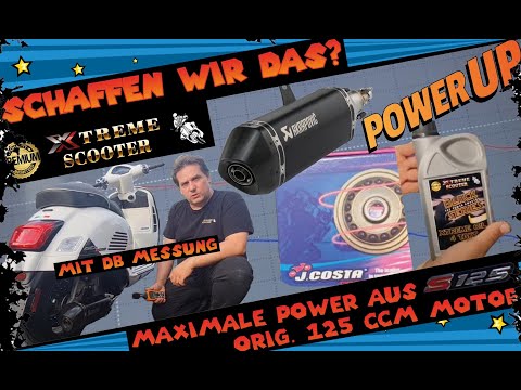 Tuning Steps - Vespa GTS 125 Euro 5  -  Akrapovic - Malossi - J.Costa - Hurricane - Xtreme Scooter