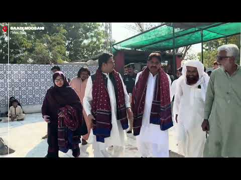 Deputy Commissioner Dadu, Syed Murtaza Ali Shah visits the shrine of Makhdoom Saadi Moosani Sharif