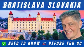 BRATISLAVA SLOVAKIA • Don’t make this mistake!  2025 Travel guide, hotel review & amazing city tour