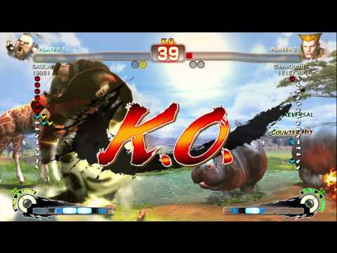 GameOutttt [Guile] vs SAULABIS [Rufus] SSF4 Japanese Online Ranked Matches - TRUE-HD