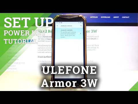How to Disable Quick Launch in Ulefone Armor 3W - Adjust the Double Press Power Button Function