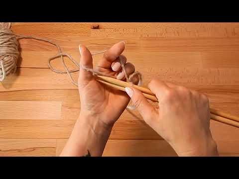 Nabieranie oczek z nici pojedynczej