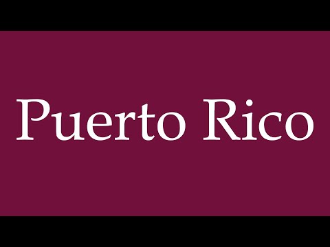 How to Pronounce ''Puerto Rico'' Correctly in German