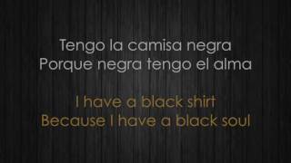 Juanes - La camisa negra/The Black Shirt (Letra española e inglesa/Spanish &amp; English Lyrics)