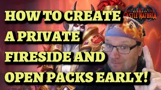 How to Set Up a Private Fireside for Castle Nathria Pre-Release and Open Your Packs! (Hearthstone)