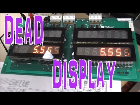 This Display Is REALLY Screwed Up!  - 1987 Williams F-14 Tomcat Pinball Machine Repair 5