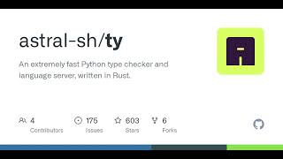 GitHub - astral-sh/ty: An extremely fast Python type checker and langu