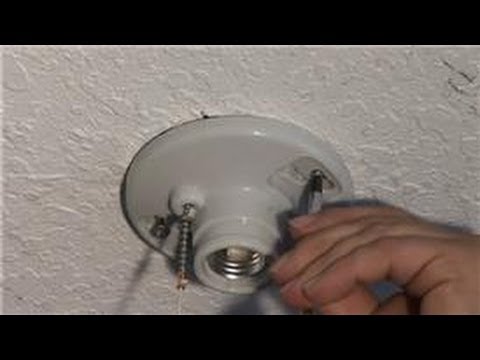 Home Electrical Repairs : How to Replace a Ceiling Mounted Pull Chain Light Fixture