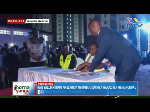 Rais Ruto azindua nyumba 4500 za Mradi wa Makazi Nafuu kwa wakazi wa mtaa wa Mukuru