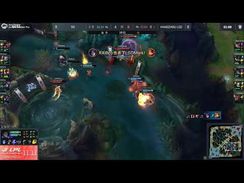 LGD Krammer and Xiye Destroys RA - LPL Week 1 Day 4