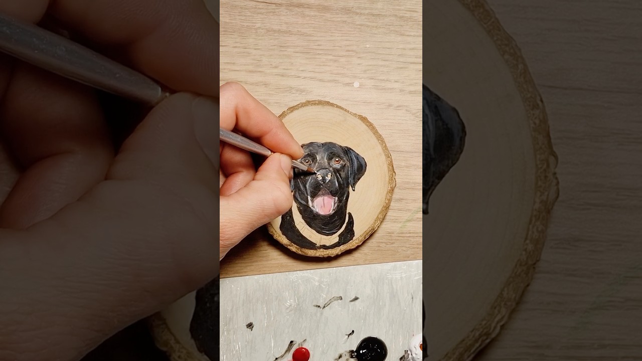 #artchannel #asmrpainting #acrylicpainting #puppy #doglover