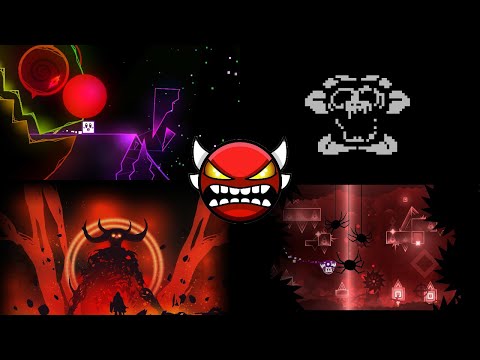 6 Insane Demons for Halloween // Geometry Dash