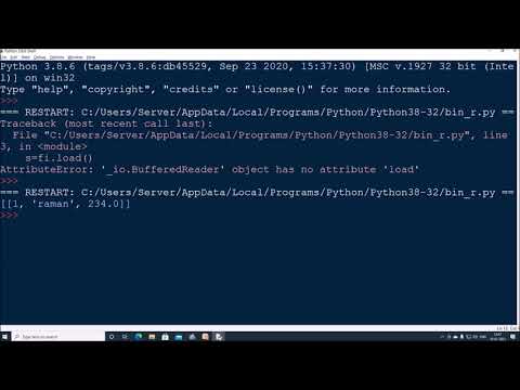 Python File Handling Practical Implementation Reading Data From A Binary File