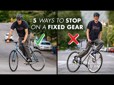 5 Ways to STOP on a Fixie 🛑 🚴