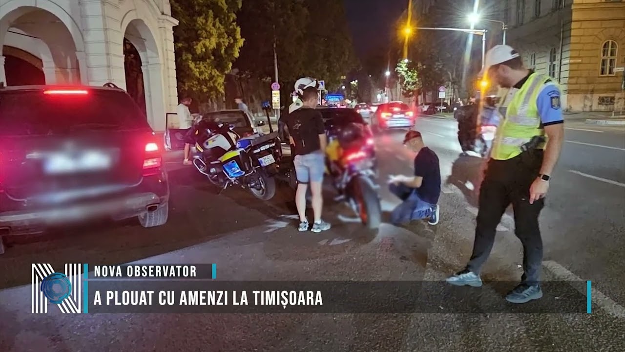 A plouat cu amenzi la Timișoara