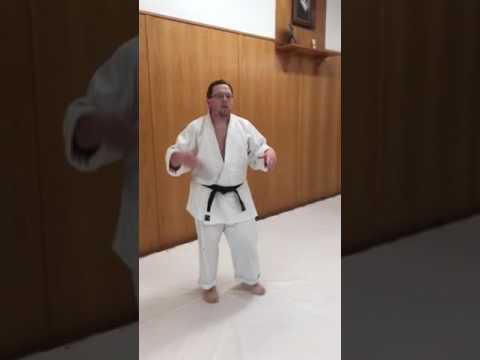 Karate Funakoshi Sensei Throw - Yari Dama Momentum Throw