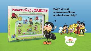 Mravenečkův tablet plast 30x20x2cm na baterie se zvukem v krabici 38x28x4,5cm
