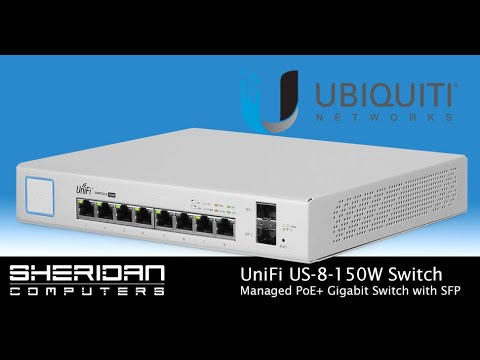 UniFi US-8-150W Managed PoE+ Gigabit Switch