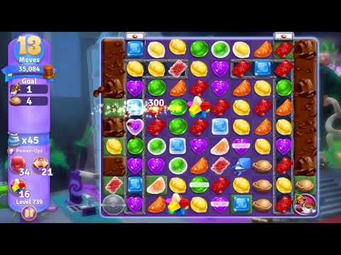 Wonka's World of Candy Level 739 NO BOOSTERS - A S GAMING ✔