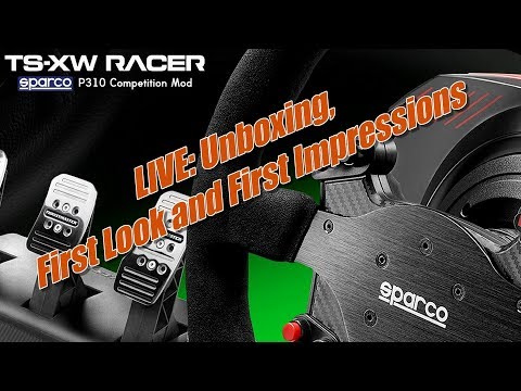 Thrustmaster TS-XW Racer Sparco racing wheel - Unboxing, First Look and First Impresssions