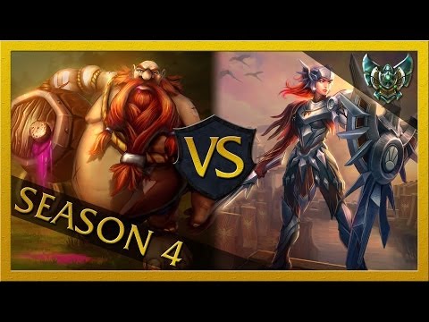 LoL Season 4 Ranked #012 - Gragas vs. Leona [Support] [Platinum] [German]
