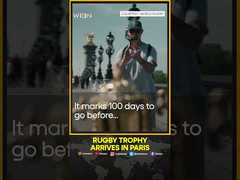 Rugby World Cup trophy arrives in Paris to mark 100 days to go | WION Shorts