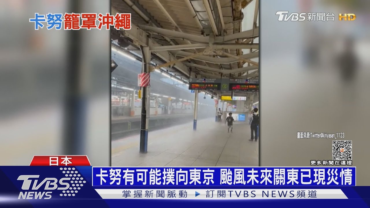 沖繩百年大樹被吹垮! 卡努「滯留」21萬戶大斷電