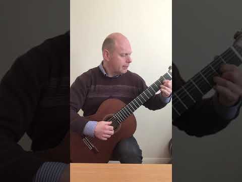 Vivaldi Violin Concerto - II. Larghetto Played on Guitar by John Hallam