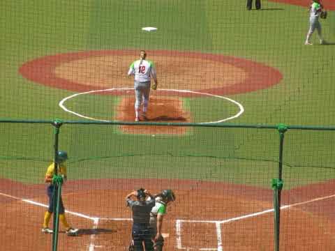 2018  Women Softball World Championship  Play Off  AUS  vs  MEX  MEX  Pitcer  Dallas  Escobedo (1)