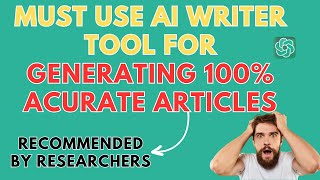 AI writing tool to generate content that is 100% grammar-perfect, and Bypasses AI Detectors.
