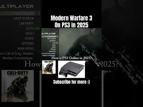 Playing MW3 On PS3 Online In 2025, How Is It?
