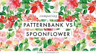 Patternbank VS Spoonflower - best platform to sell seamless pattern designs?