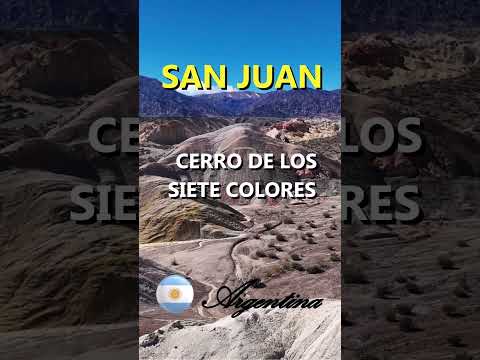 Conocés el Cerro de los Siete Colores de SAN JUAN? | #shorts #cerros  #sanjuan #argentina