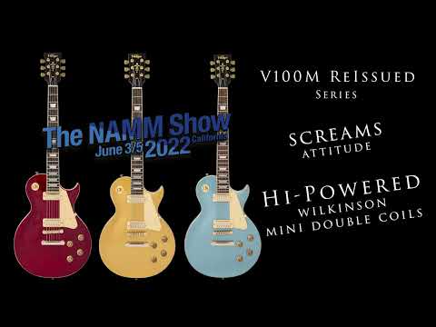 Vintage V100 Reissued MGHB Gun Hill Blue Metallic Guitar W/Mini Humbucker Pu's image 8