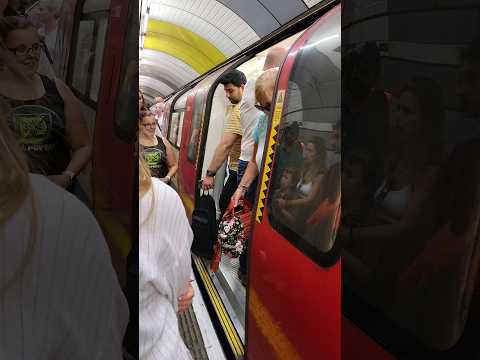 Have you ever seen this crowded London Underground #crazy #shorts #youtubeshorts #shortsfeed