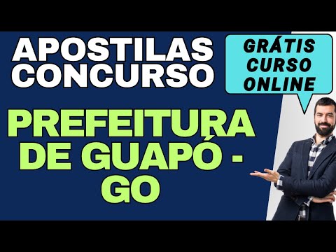 Baixar Apostila Concurso Prefeitura de Guapó - GO Grátis Curso Online