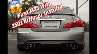 How To: Install 350z Top Secret Diffuser On M35