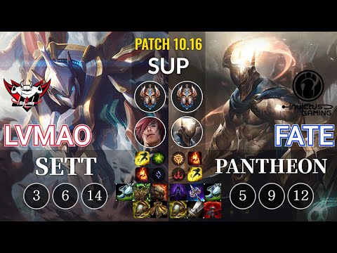 JDG LvMao Sett vs IG Fate Pantheon Sup - KR Patch 10.16